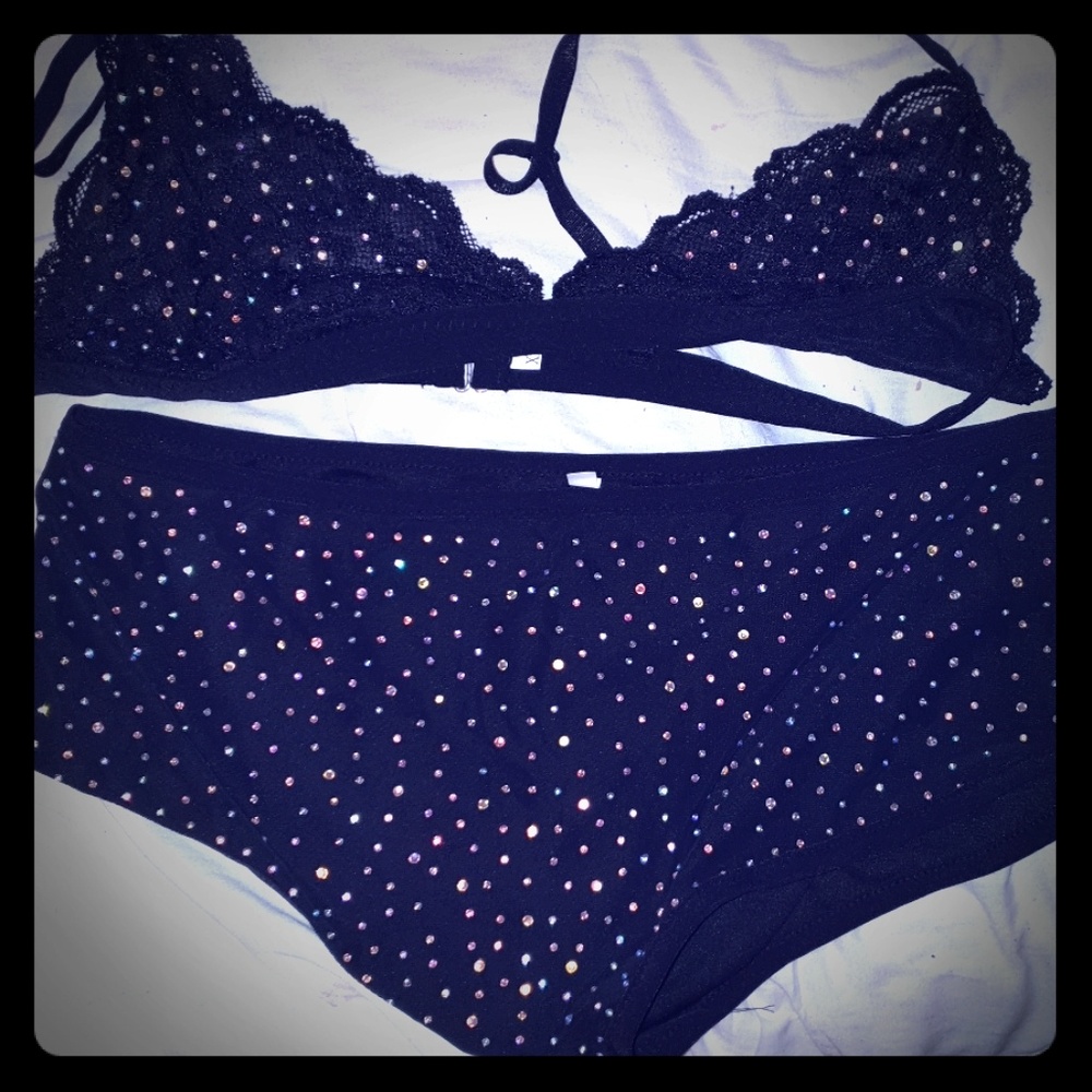 Rhynestone Lingerie Bra ONLY